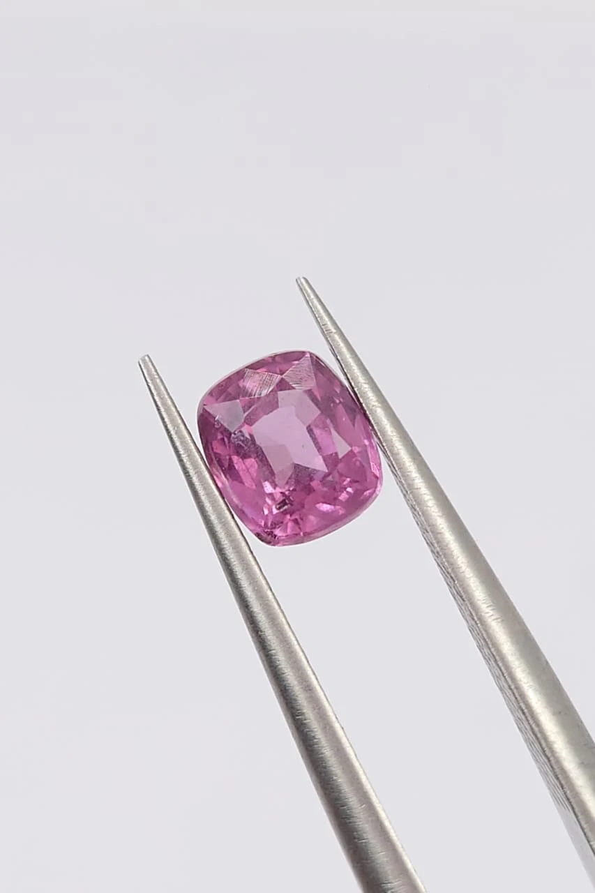 1.06ct Natural Malaya Garnet Cushion Cut Loose Gemstone From Tanzania — view 4